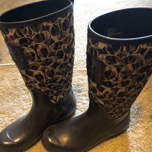 COACH rain boots
